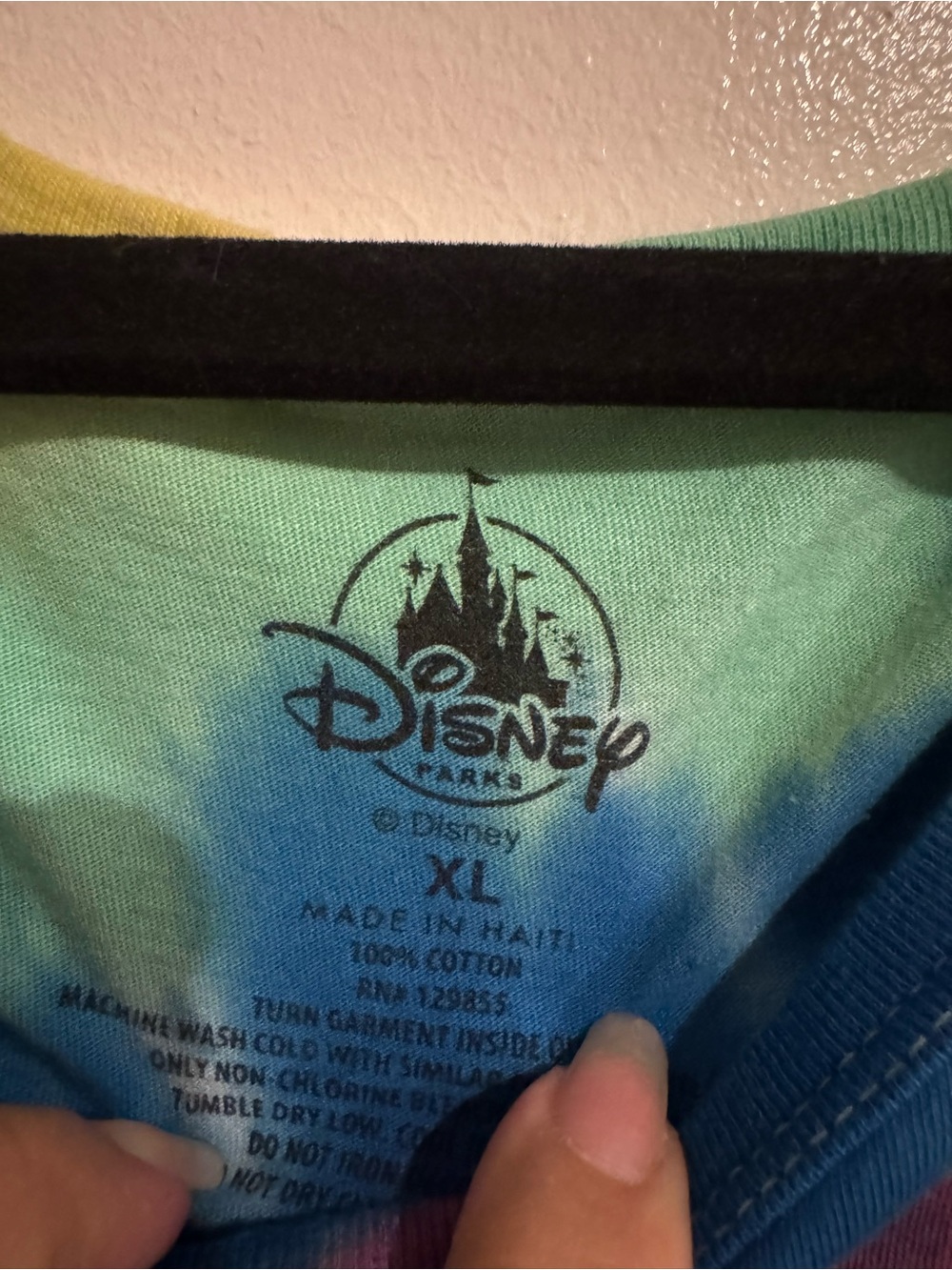 Disney Tie-Dye Mickey Tank Top - Blue, Orange, Purple, Green, Yellow - Picture 3 of 5